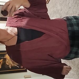 STUNNING BALLOON SLEEVE KNOT FRONT LONG SLEEVE BLOUSE